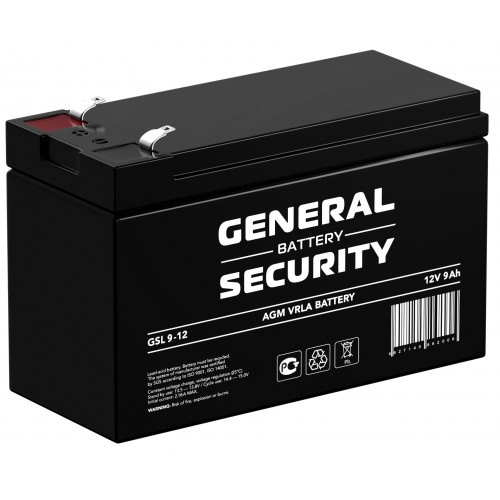 Аккумуляторная батарея General Security GSL9-12 Аккумуляторная батарея General Security GSL9-12
