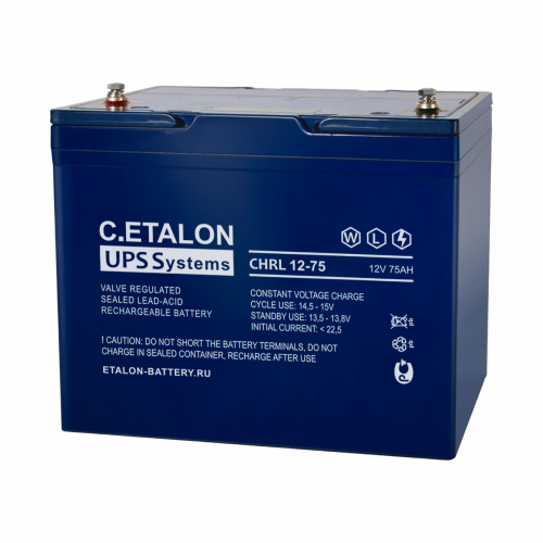 Аккумуляторная батарея ETALON CHRL 12-75 Аккумуляторная батарея ETALON CHRL 12-75
