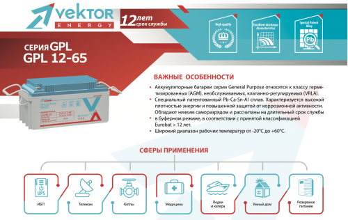 Vektor Energy GPL 12-65 фото 2 Vektor Energy GPL 12-65 фото 2