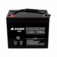 Аккумуляторная батарея для ИБП ZUBR MARINE GEL NPG 12-80Ah (черный корпус)