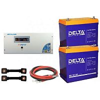 ИБП ДЛЯ ДОМА |  Инвертор (ИБП) Энергия PRO-3400 + Аккумуляторная батарея Delta GX 1255