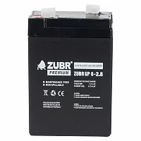 Аккумуляторная батарея для ИБП ZUBR GP6-2.8 6V2.8Ah
